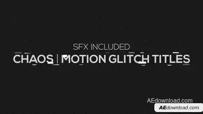Chaos | Motion Glitch Titles Video Displays template preview
