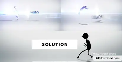 Character Logo Reveal Video Displays template preview