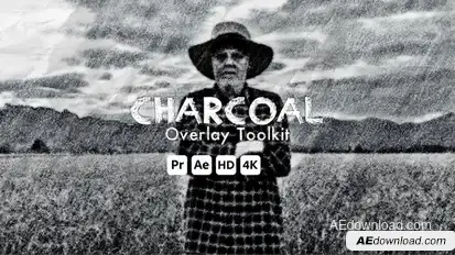 Charcoal Overlay Toolkit for Premiere Pro Premiere Pro template preview