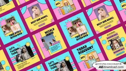 Chicland Fashion Social Post | Mogrt Premiere Pro template preview
