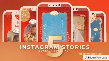 Chinese New Year Dragon Stories MOGRT Premiere Pro Premiere Pro template preview