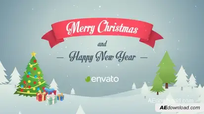 Christmas & New Year Opener Video Displays template preview
