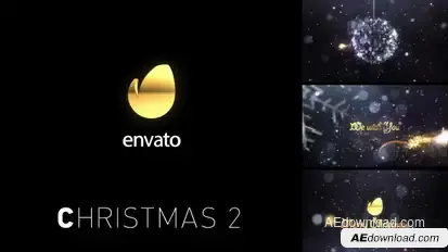Christmas 2 Video Displays template preview