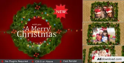 Christmas Album Video Displays template preview