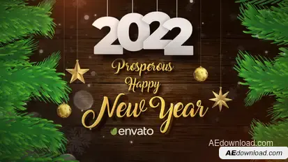 Christmas and New Year Opener 2022 Video Displays template preview
