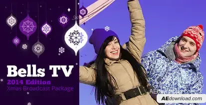 Christmas Bells TV Broadcast Package Video Displays template preview