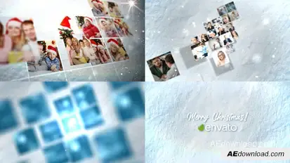 Christmas Card Video Displays template preview
