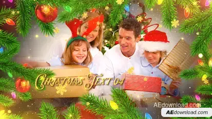 Christmas Celebration Slideshow Video Displays template preview