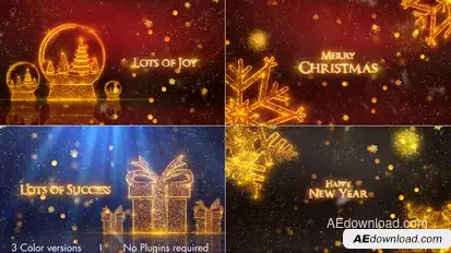 Christmas Video Displays template preview