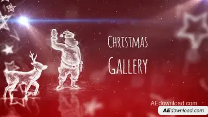 Christmas Gallery Video Displays template preview