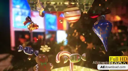 Christmas Gift Video Displays template preview