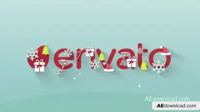 Christmas Greeting Video Displays template preview