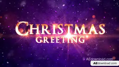 Christmas Greeting Titles Video Displays template preview
