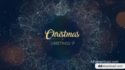 Christmas Greetings V | After Effects Template Video Displays template preview