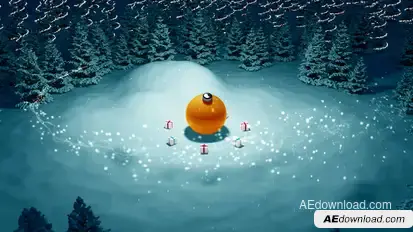 Christmas Holidays Logo Premiere Pro template preview