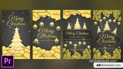 Christmas Instagram Stories - Premiere Pro Premiere Pro template preview