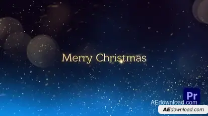 Christmas Intro MOGRT Premiere Pro template preview