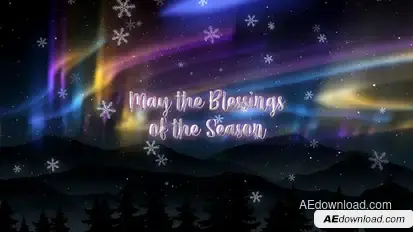 Christmas Lights Greetings Video Displays template preview