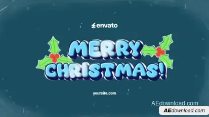 Christmas Logo for After Effects Logo Stings template preview