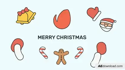 Christmas Logo Video Displays template preview