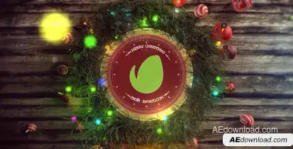 Christmas Logo Ident Video Displays template preview