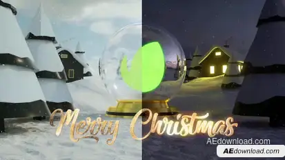 Christmas Logo Intro Video Displays template preview