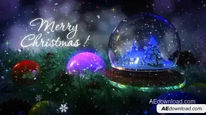 Christmas Magic Intro Video Displays template preview