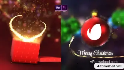 Christmas Magic Logo Reveal Video Displays template preview