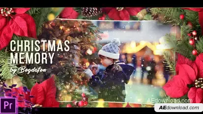 Christmas Memory Premiere Pro template preview