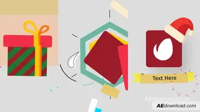 Christmas Minimal Logo Video Displays template preview
