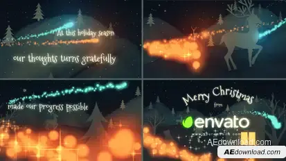 Christmas Night Video Displays template preview