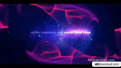 Christmas Opener with Particles Video Displays template preview