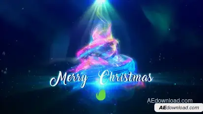 Christmas Particles Video Displays template preview