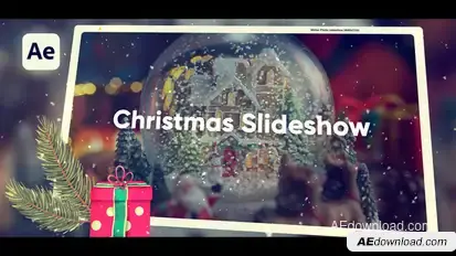 Christmas Photo Slideshow Openers template preview