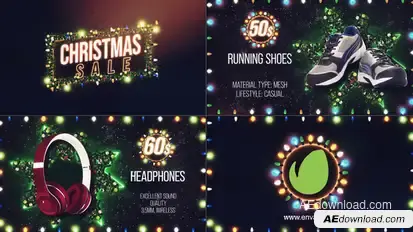 Christmas Sale Promo Video Displays template preview