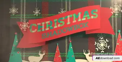Christmas Shadowbox Display – Videohive Video Displays template preview