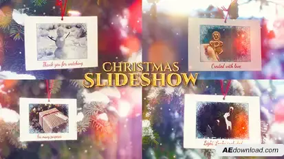Christmas Slideshow - Winter Photo Gallery Video Displays template preview