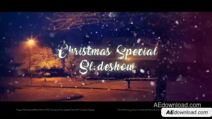 Christmas Special Slideshow Video Displays template preview