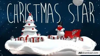 Christmas Star Video Displays template preview