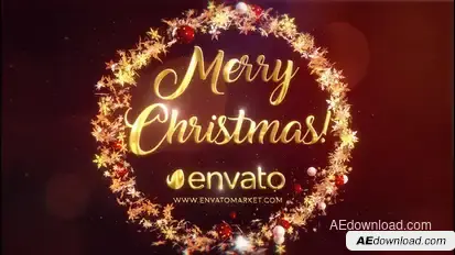 Christmas Star Logo III  | After Effects Template Video Displays template preview