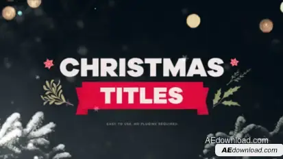 Christmas Text Animation Video Displays template preview