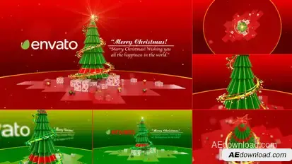 Christmas Title Opener Video Displays template preview