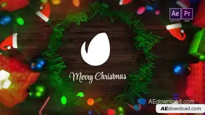 Christmas Vibe Logo Reveal Video Displays template preview