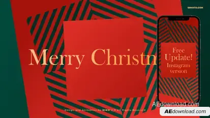 Christmas Wishes Video Displays template preview