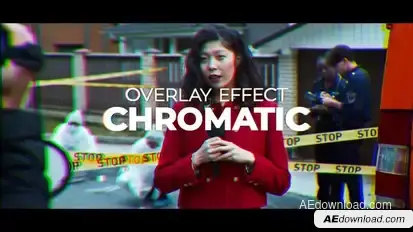 Chromatic Overlay | MOGRT Premiere Pro template preview