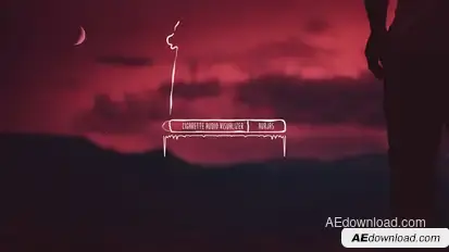 Cigarette Audio Spectrum Music Visualizer Video Displays template preview