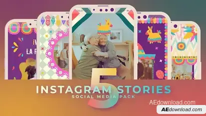 Cinco De Mayo Mexican Festival Instagram Reel MOGRT Premiere Pro Premiere Pro template preview