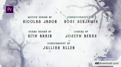 Cine Credit V.4 Video Displays template preview