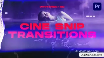 Cine Snip Transitions | Premiere Pro Premiere Pro template preview