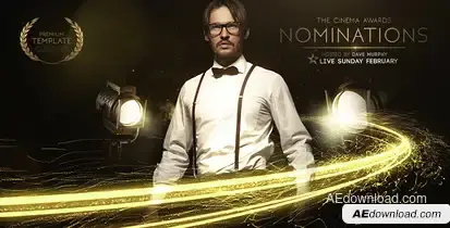 Cinema Awards Promo Video Displays template preview